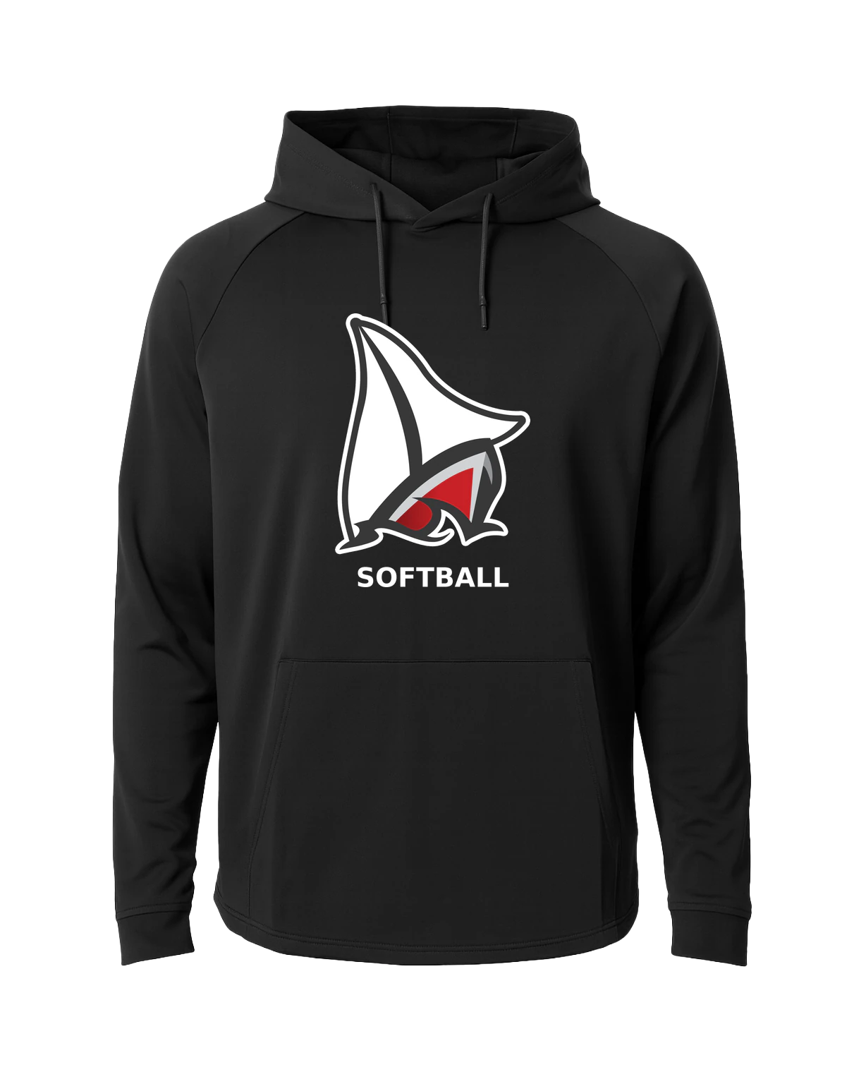 Detroit Lakes Softball - Black Hoodie - Full Front