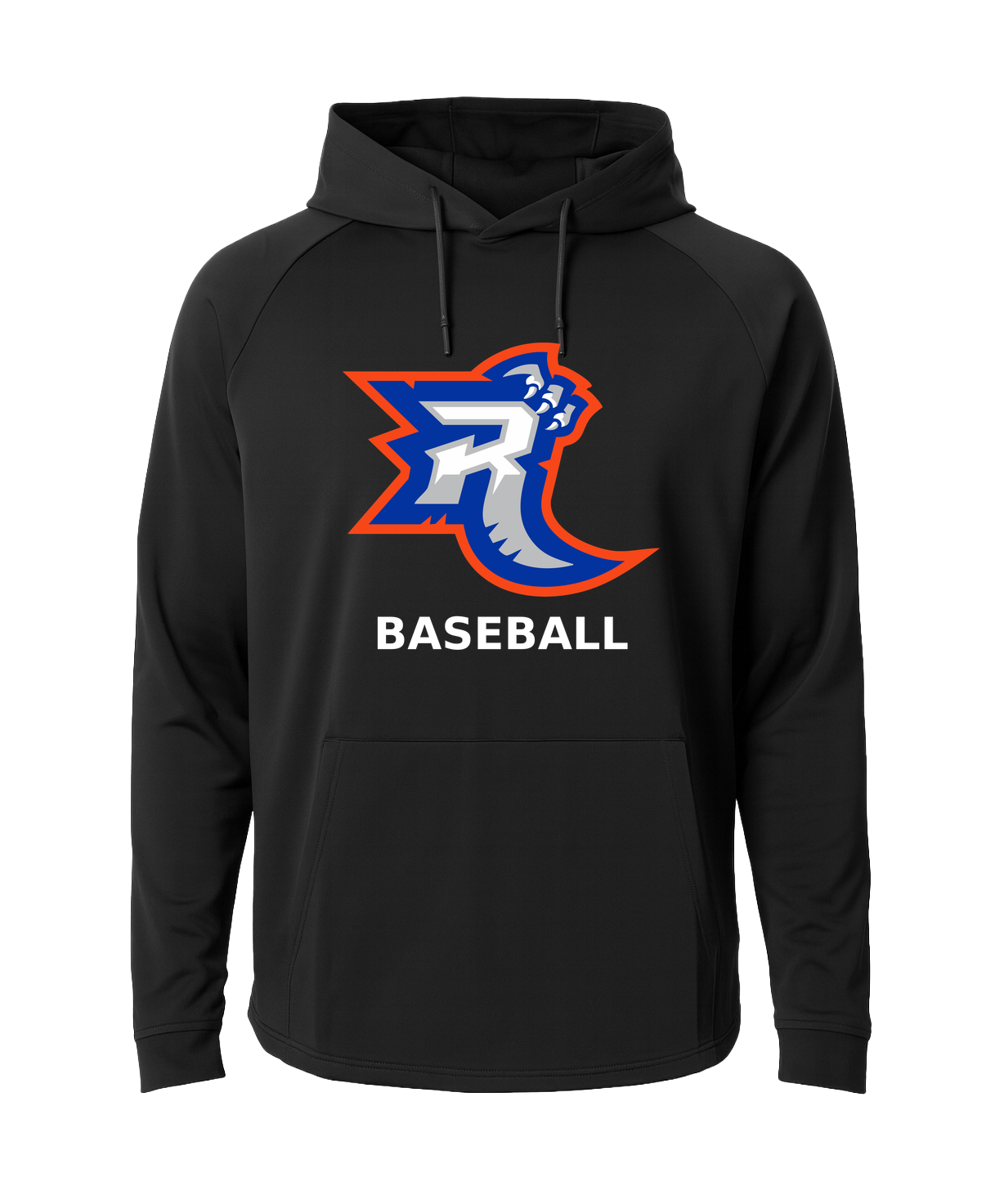 Carlton Wrenshall Baseball - Black Hoodie - Full Front