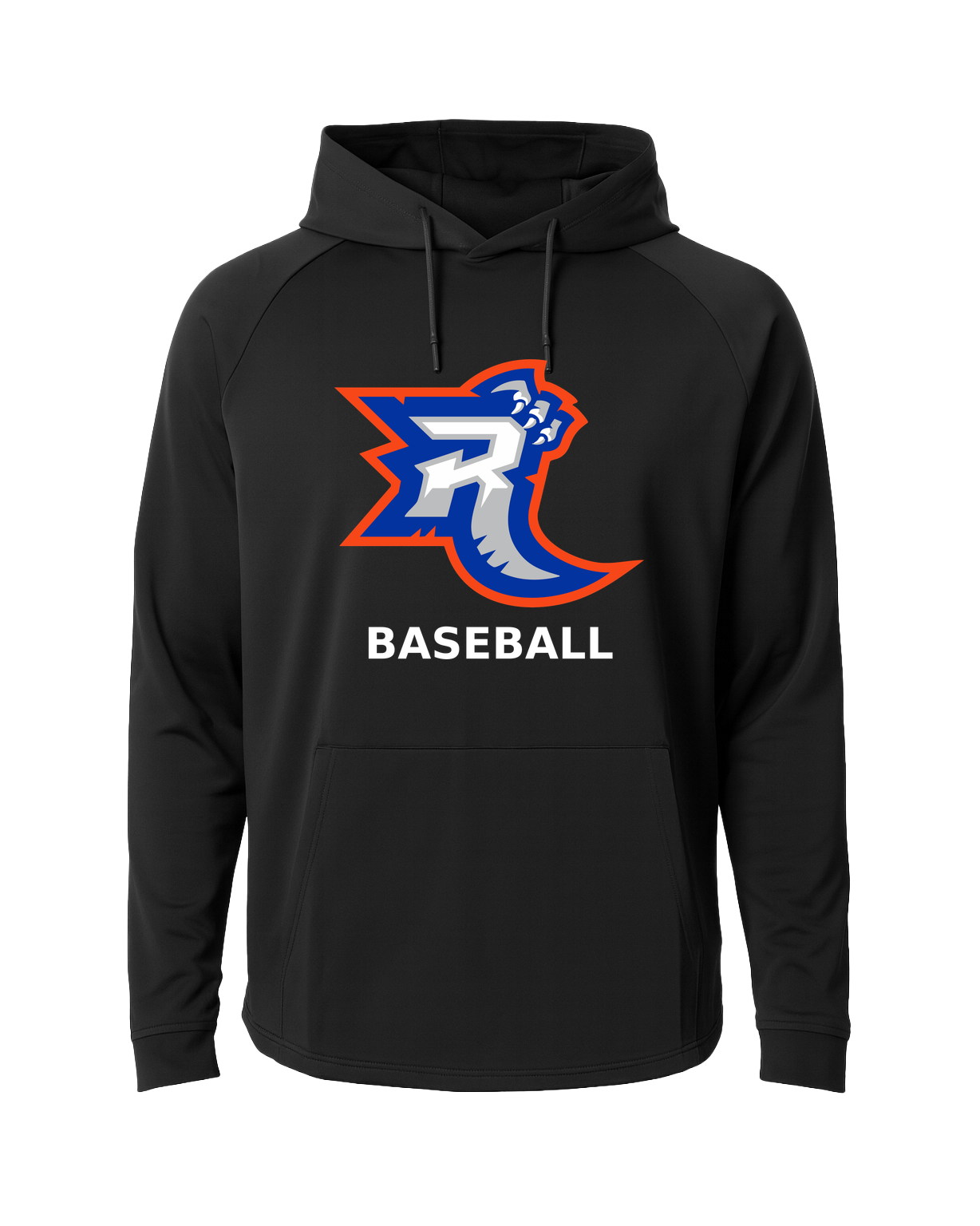 Carlton Wrenshall Baseball - Black Hoodie - Full Front