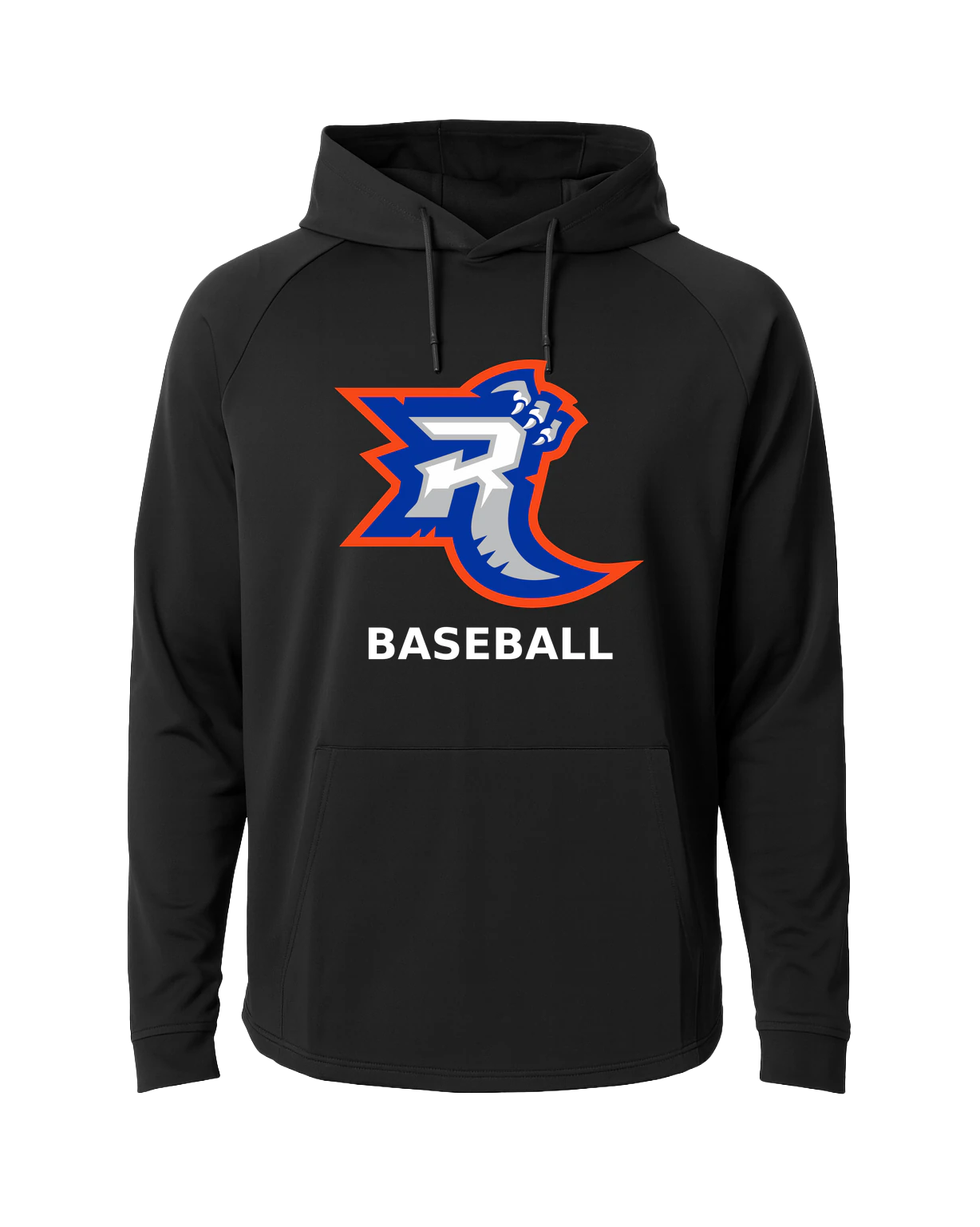 Carlton Wrenshall Baseball - Black Hoodie - Full Front