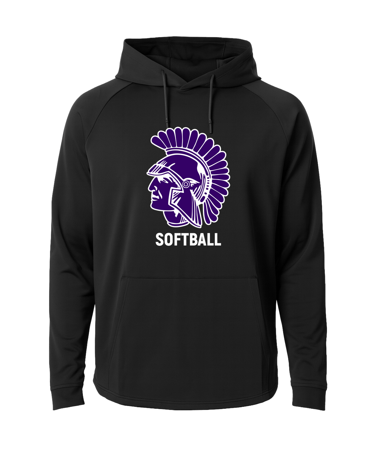 Barnesville Softball - Black Hoodie - Full Front