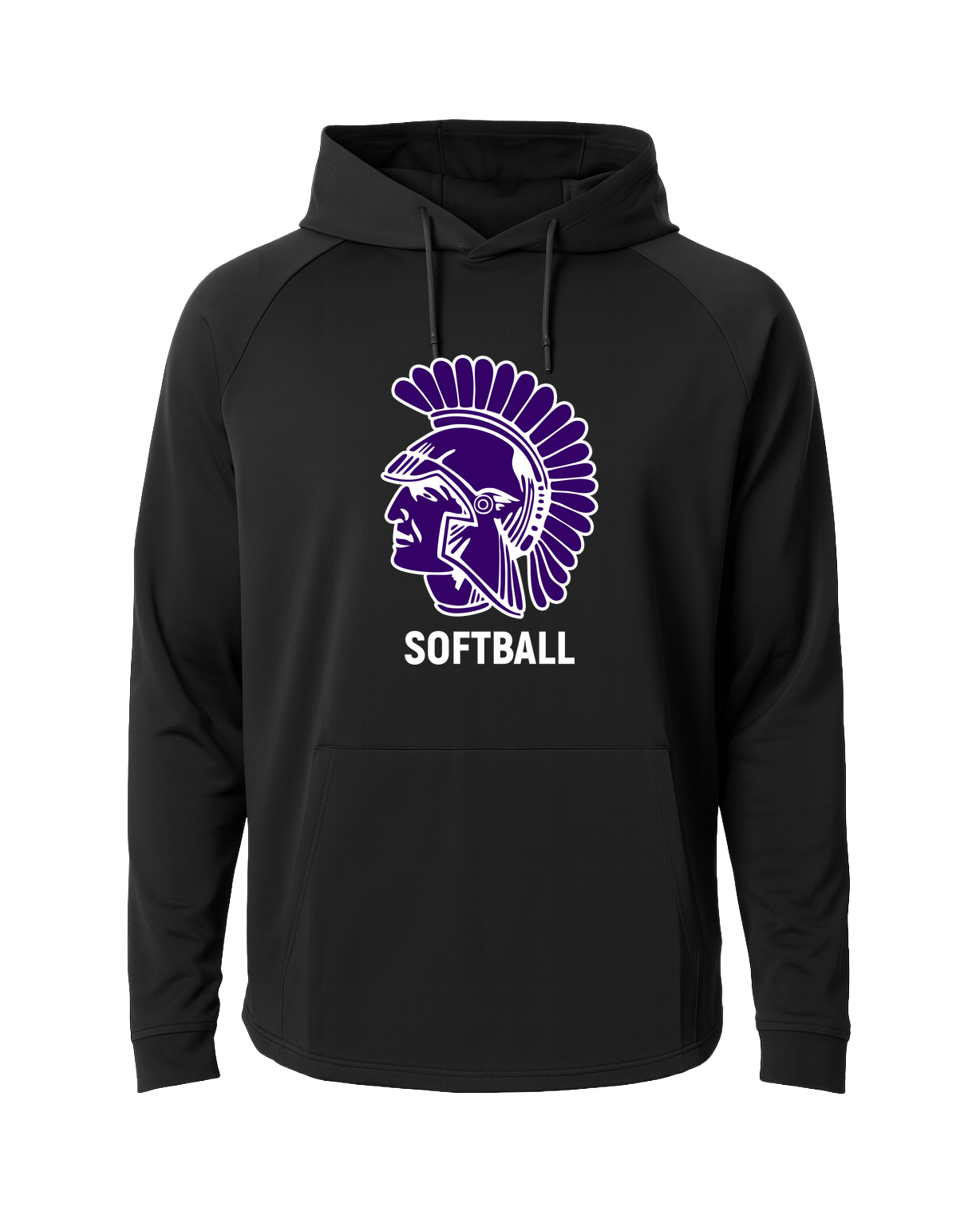 Barnesville Softball - Black Hoodie - Full Front