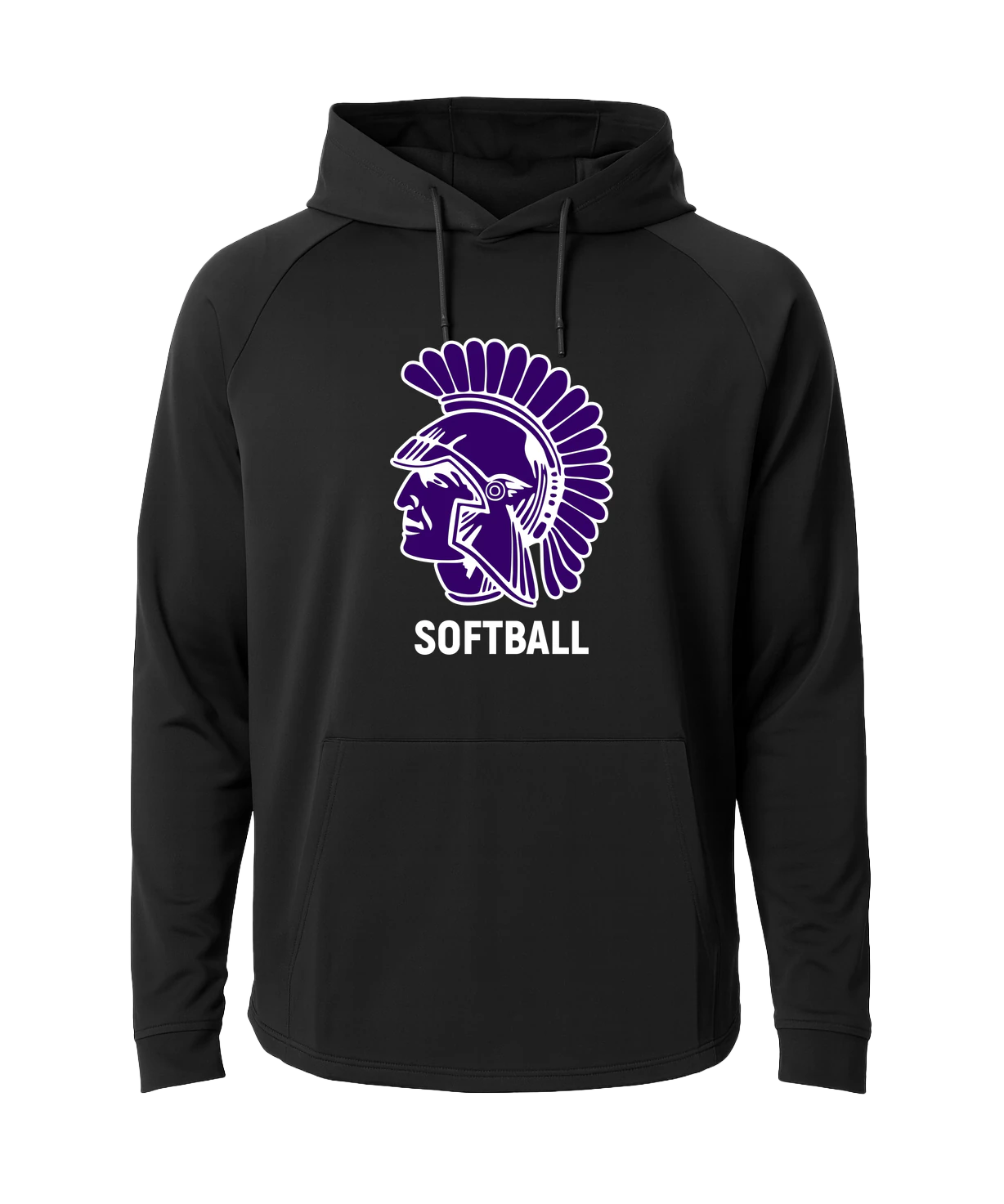 Barnesville Softball - Black Hoodie - Full Front