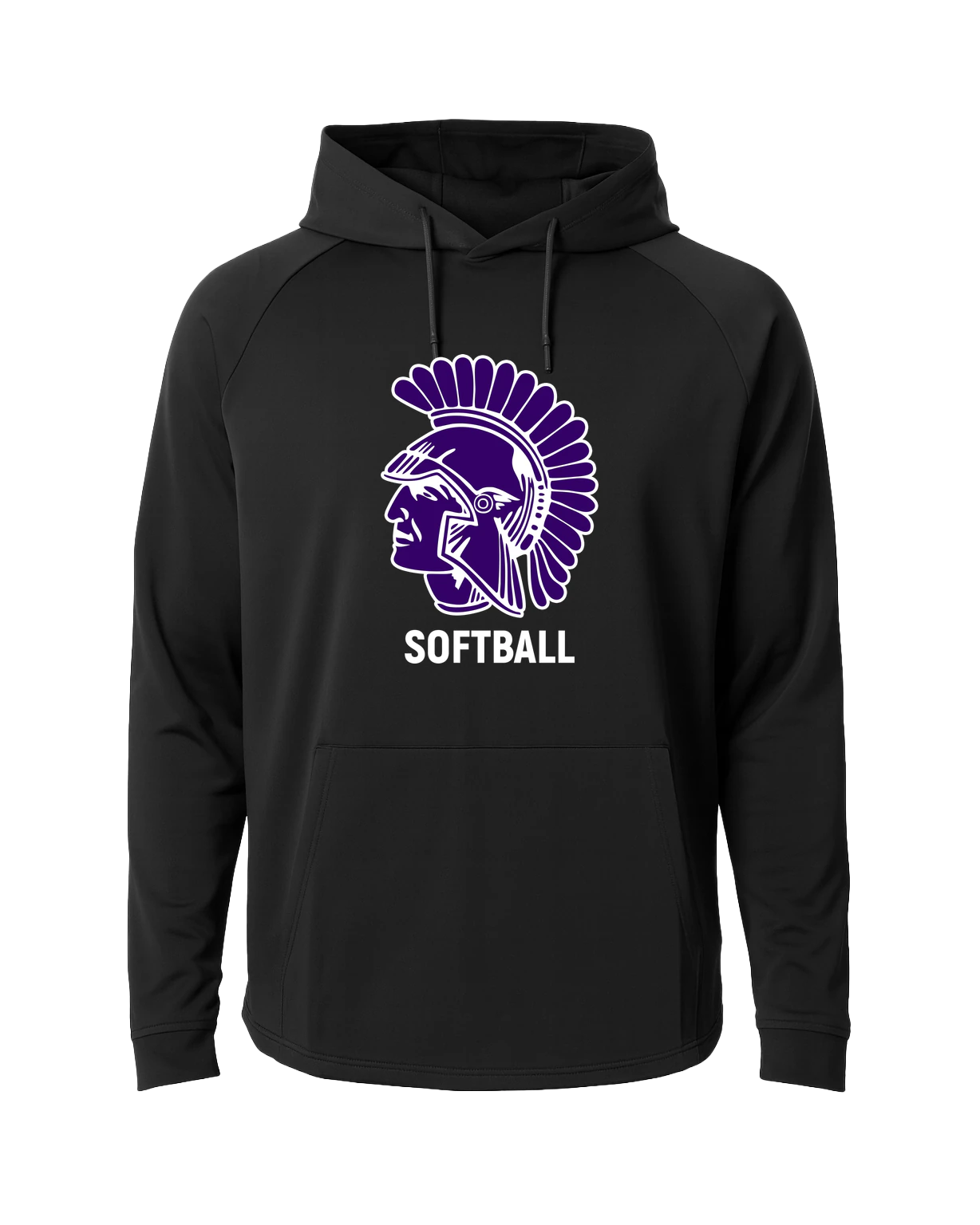 Barnesville Softball - Black Hoodie - Full Front