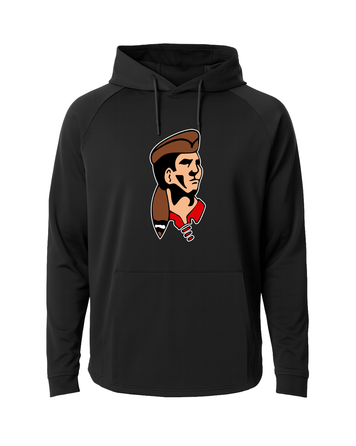 Logan Baseball - Black Hoodie - Full Front