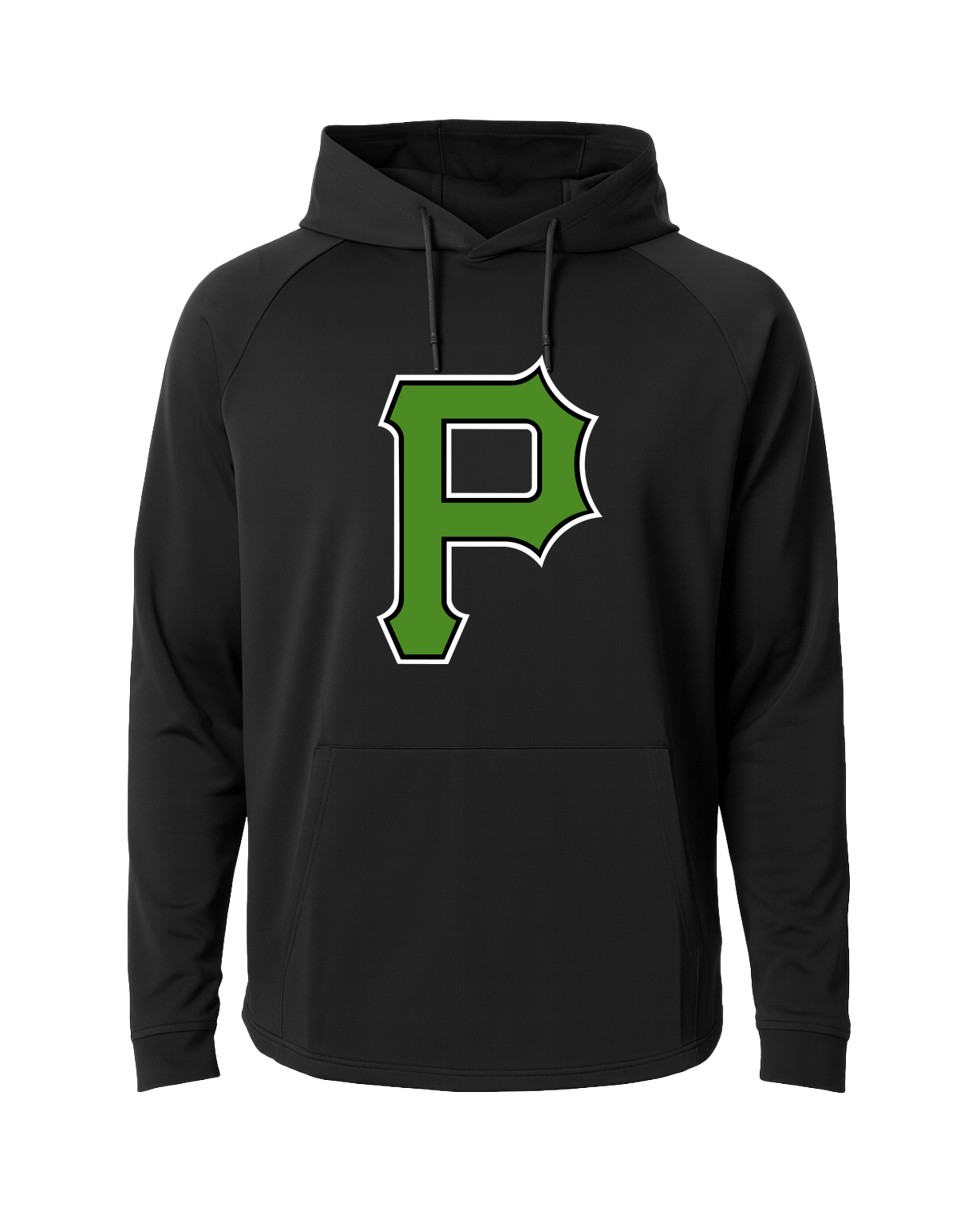 Pipestone Baseball - Black Hoodie - Full Front