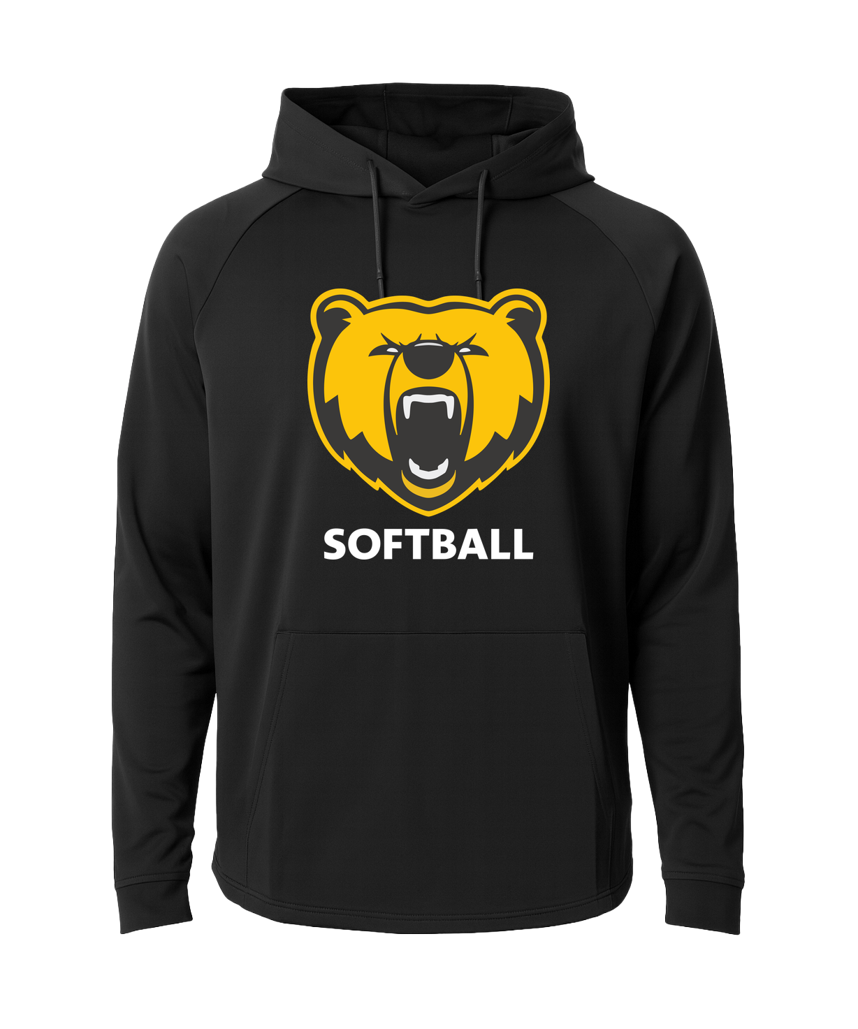 Byron Softball - Black Hoodie - Full Front
