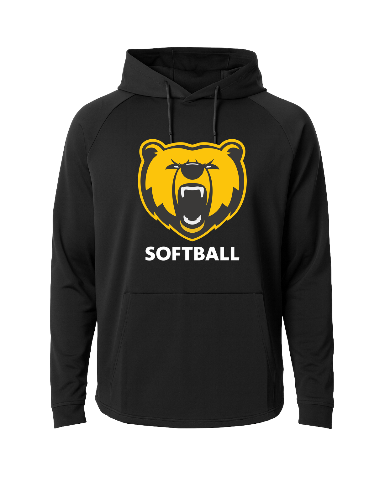 Byron Softball - Black Hoodie - Full Front