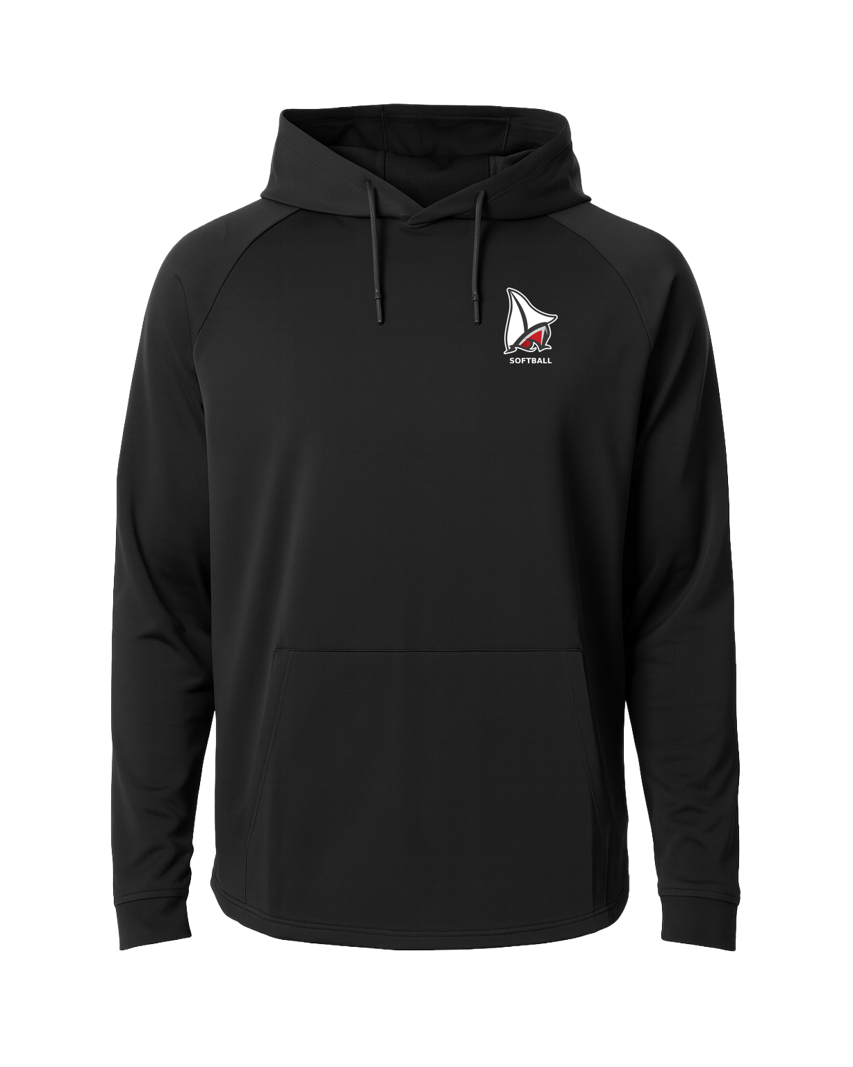 Detroit Lakes Softball - Black Hoodie - Left Chest