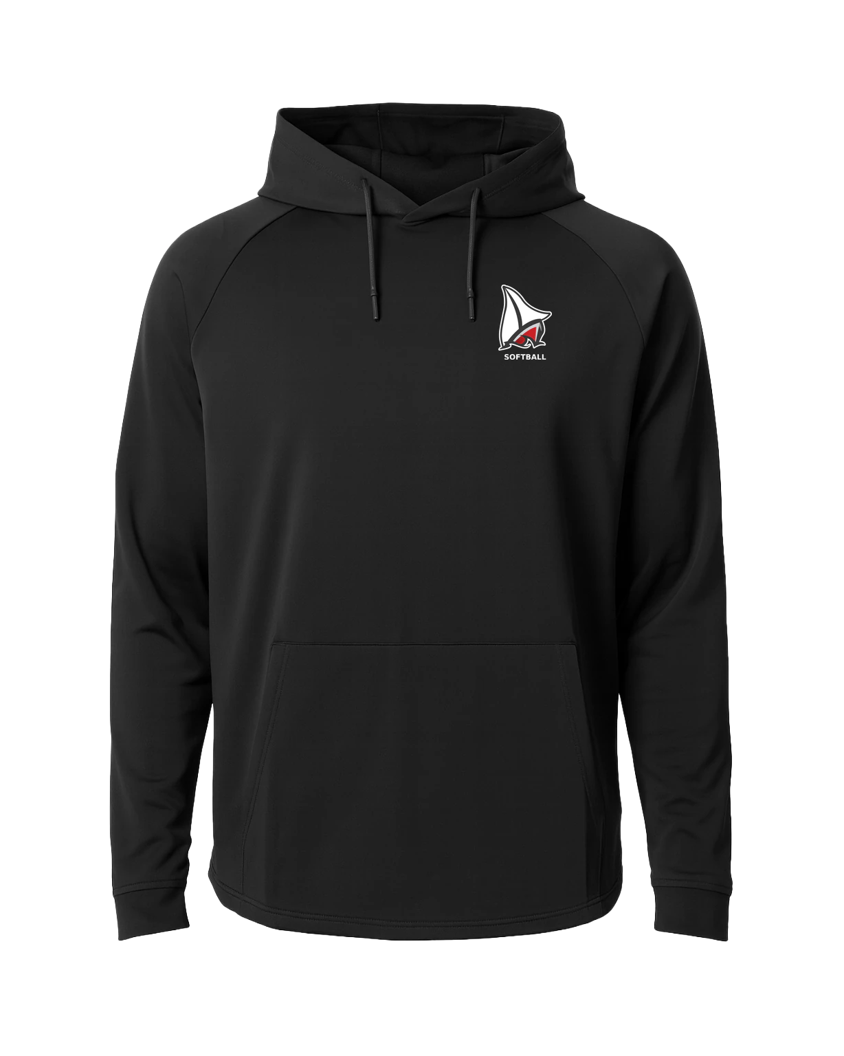 Detroit Lakes Softball - Black Hoodie - Left Chest