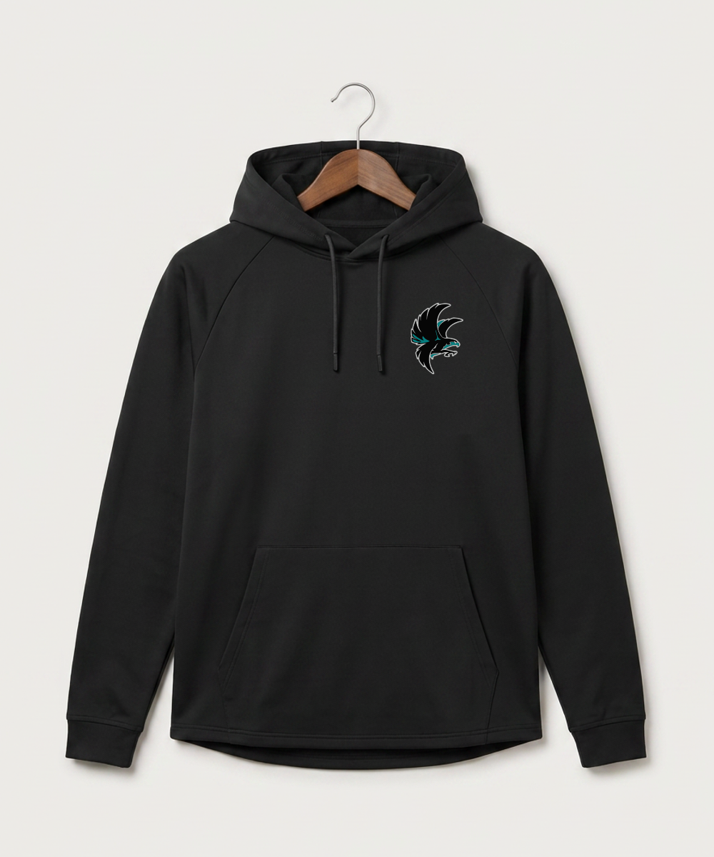 Alden-Conger-Glenville Emmons High School Football (Boys) - Black Hoodie - Left Chest