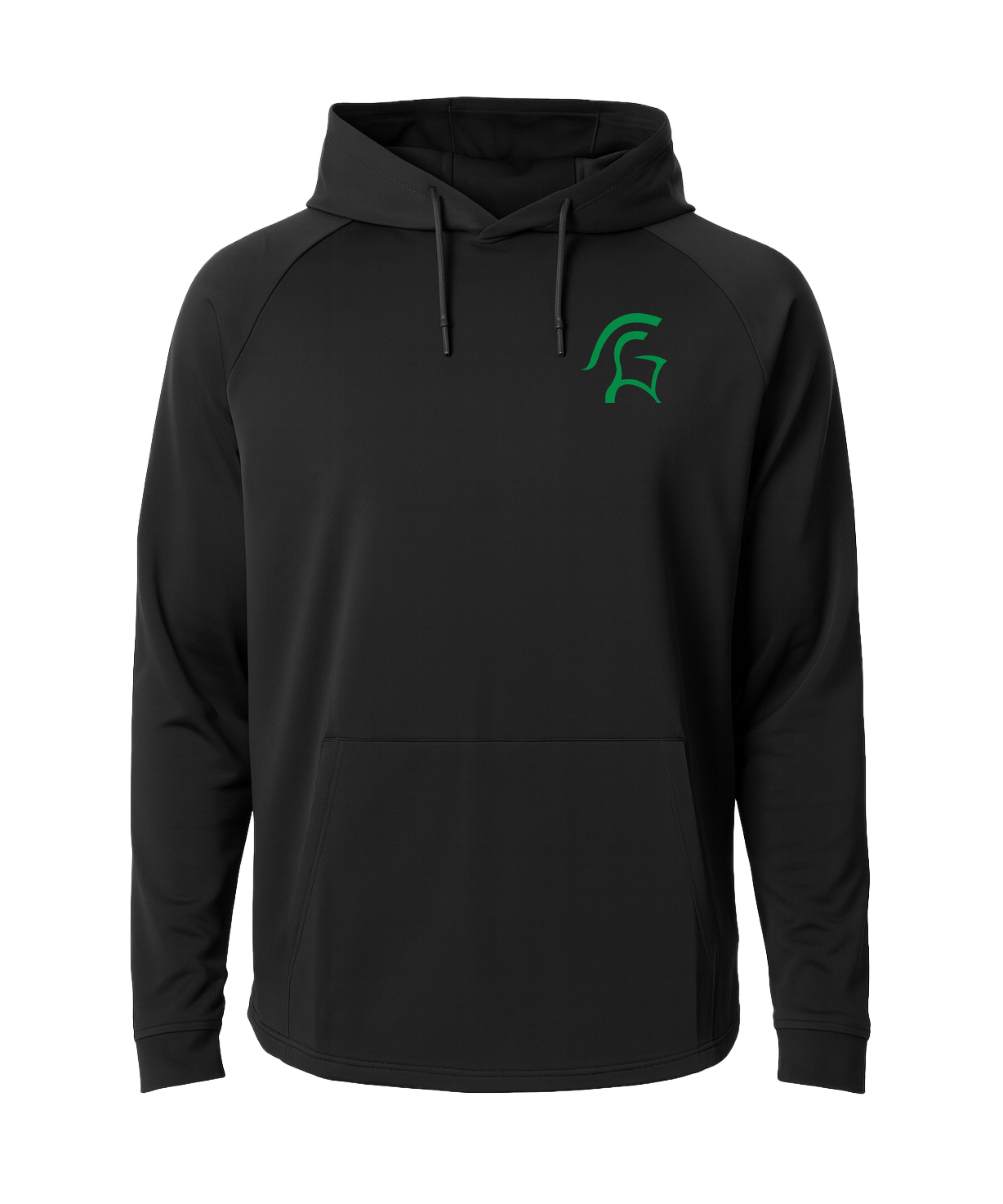 La Crescent Softball - Black Hoodie - Left Chest