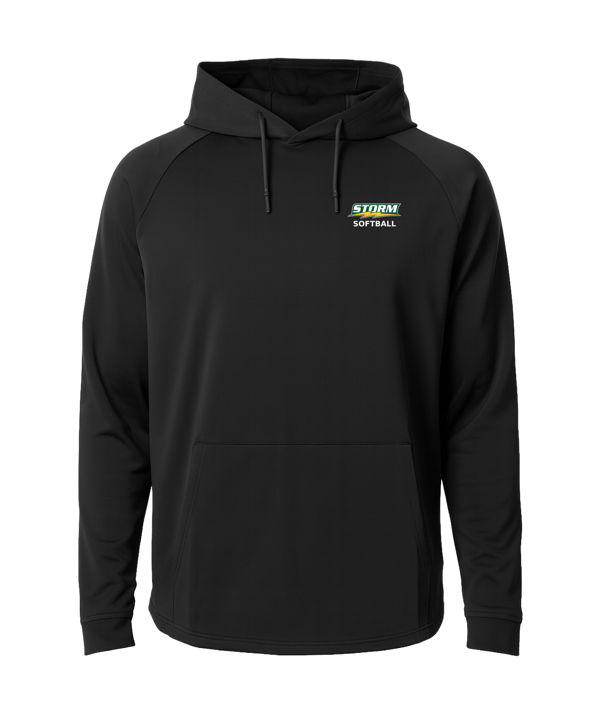 Sauk Rapids Rice Softball - Black Hoodie - Left Chest