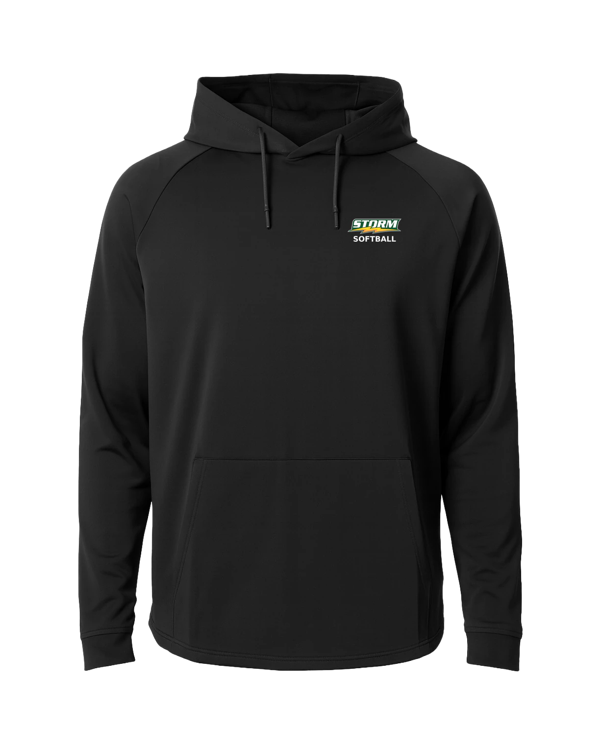 Sauk Rapids Rice Softball - Black Hoodie - Left Chest