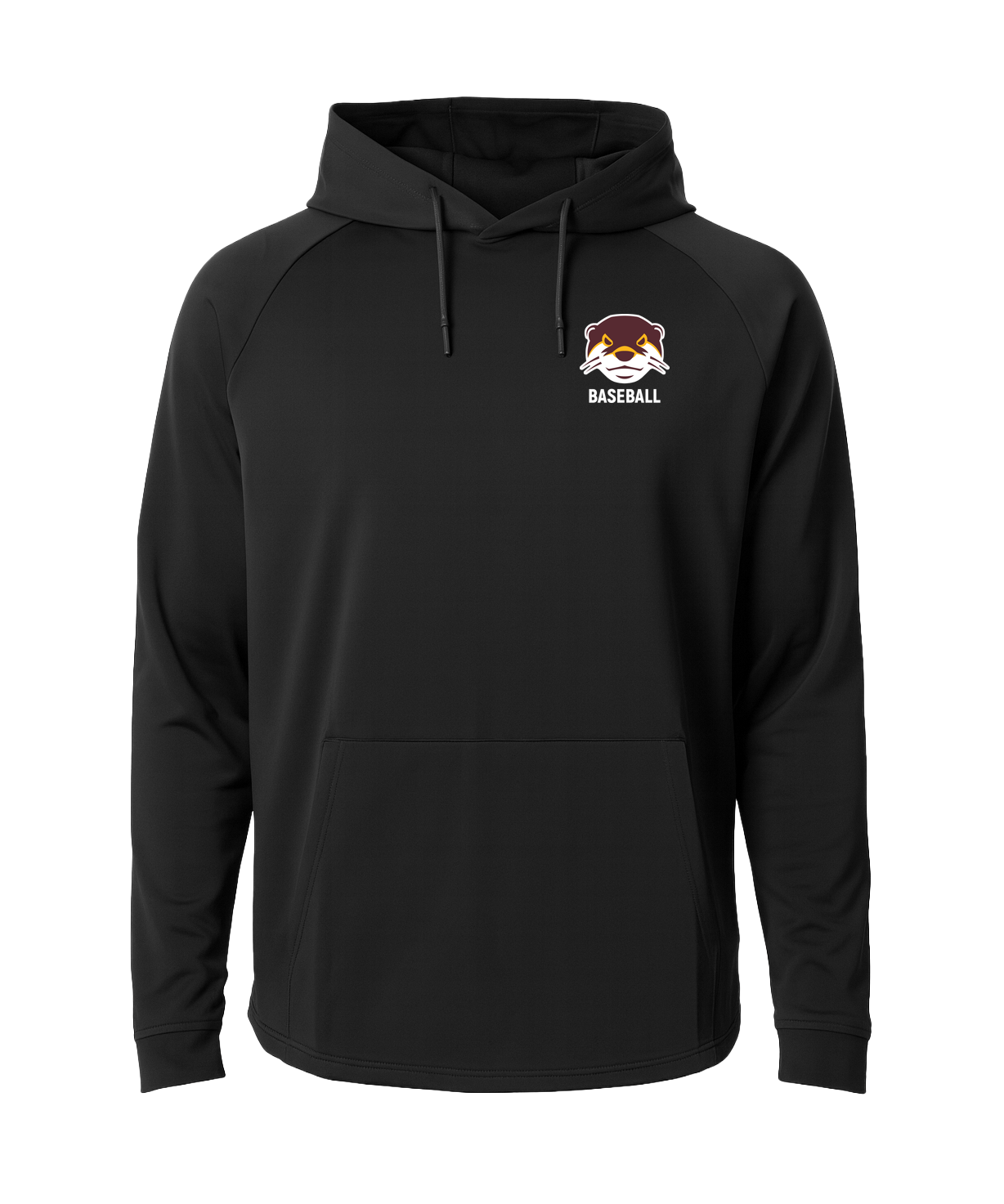 Fergus Falls Baseball - Black Hoodie - Left Chest