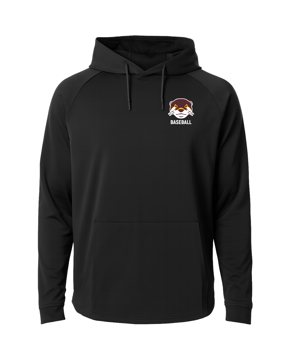 Fergus Falls Baseball - Black Hoodie - Left Chest