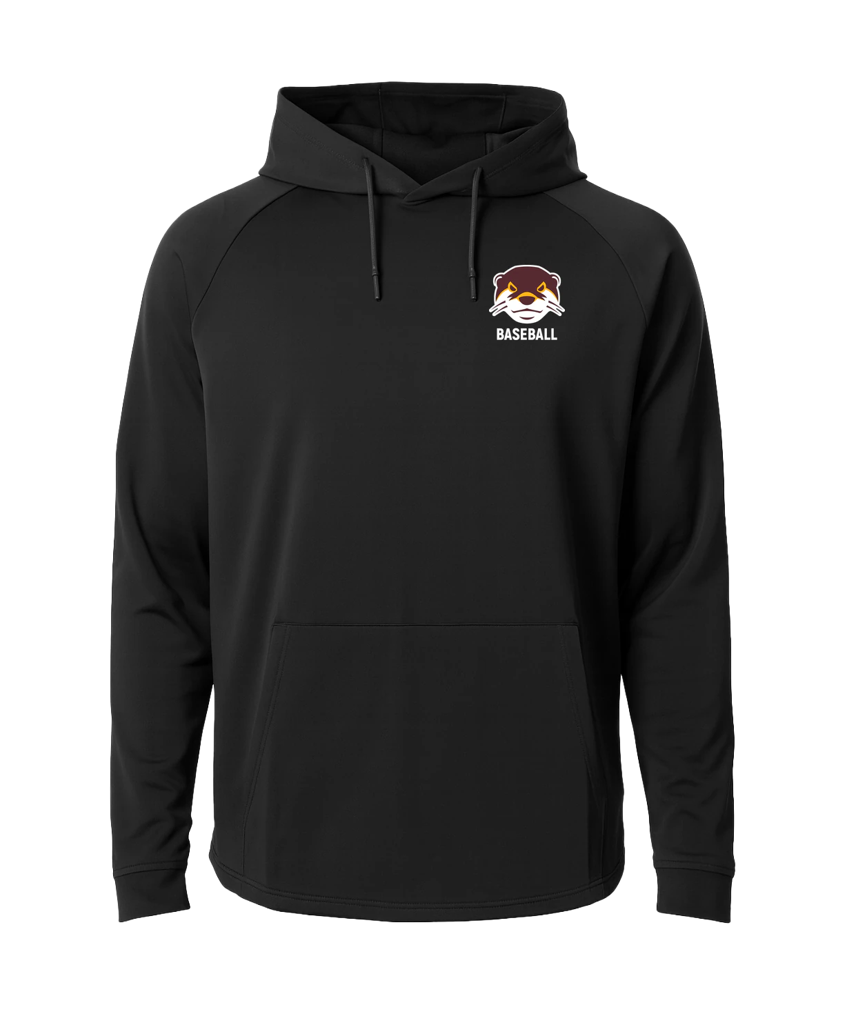 Fergus Falls Baseball - Black Hoodie - Left Chest