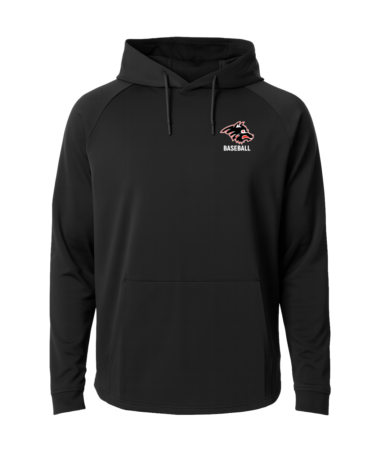 Milaca Baseball - Black Hoodie - Left Chest