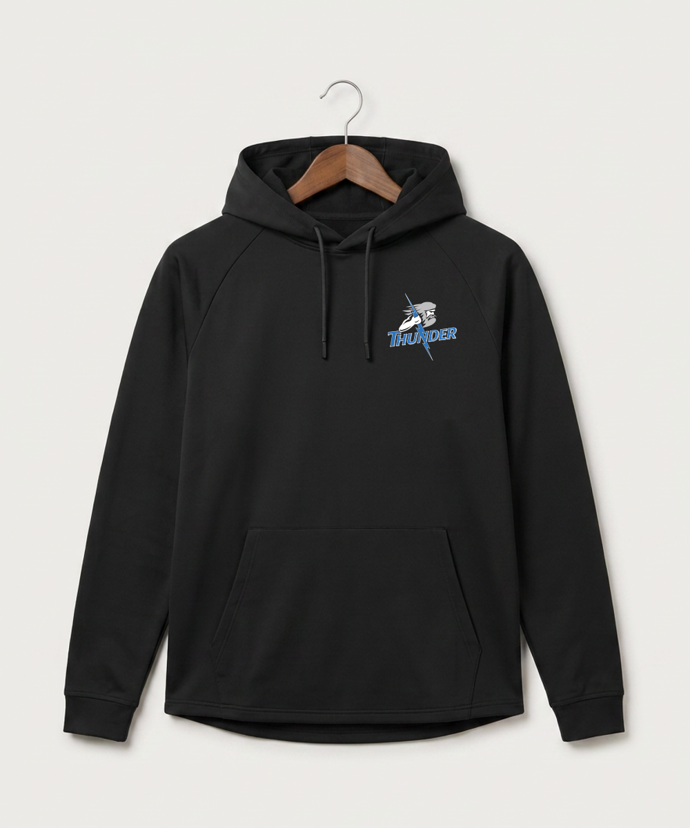 Long Prairie Grey Eagle High School Volleyball (Girls) - Black Hoodie - Left Chest