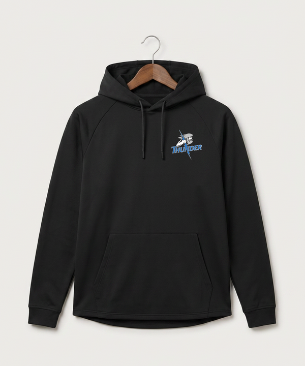 Long Prairie Grey Eagle High School Volleyball (Girls) - Black Hoodie - Left Chest
