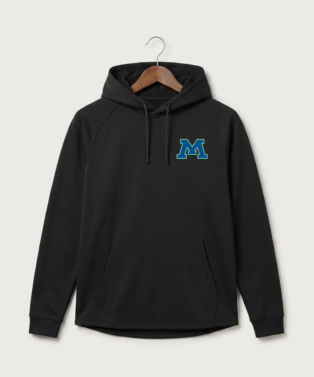 Minnewaska Area High School Football (Boys) - Black Hoodie - Left Chest