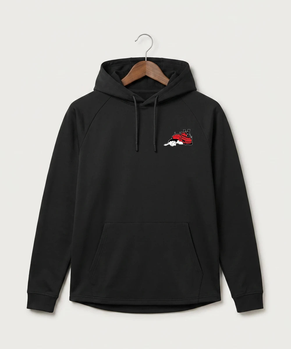 Fulton High School Football (Boys) - Black Hoodie - Left Chest