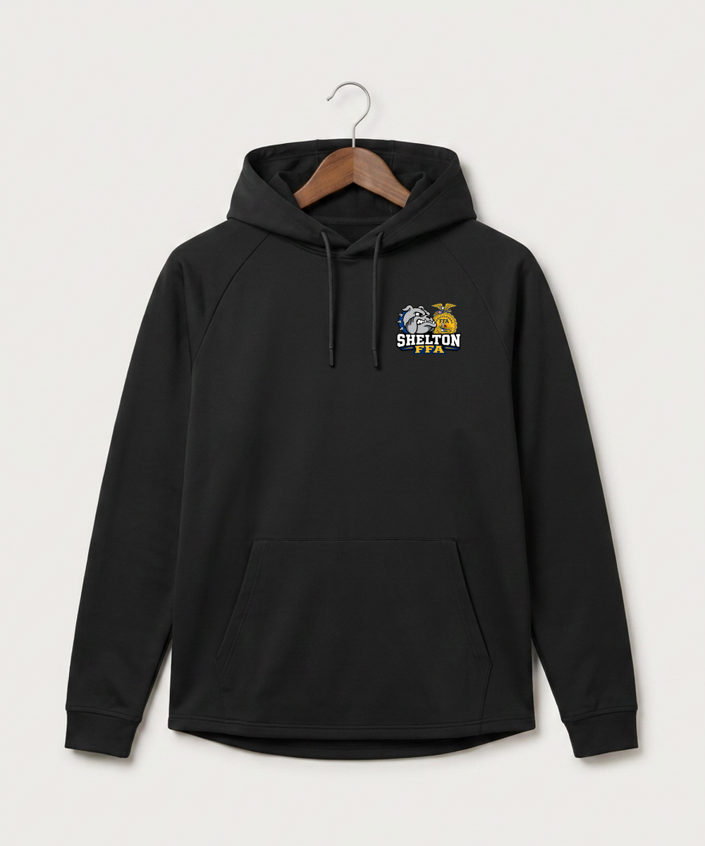 Shelton High School FFA general - Black Hoodie - Left Chest