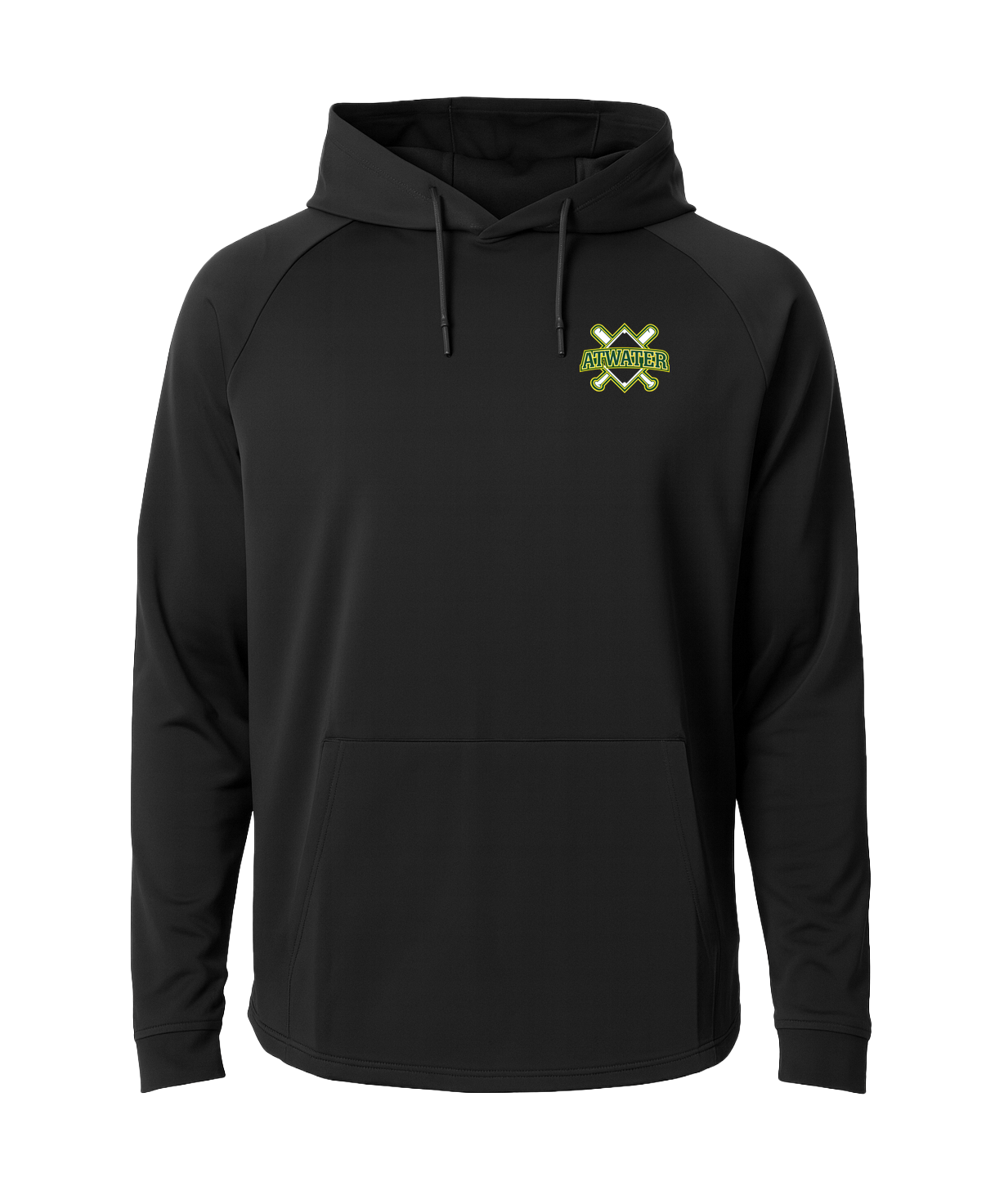 Atwater Baseball - Black Hoodie - Left Chest