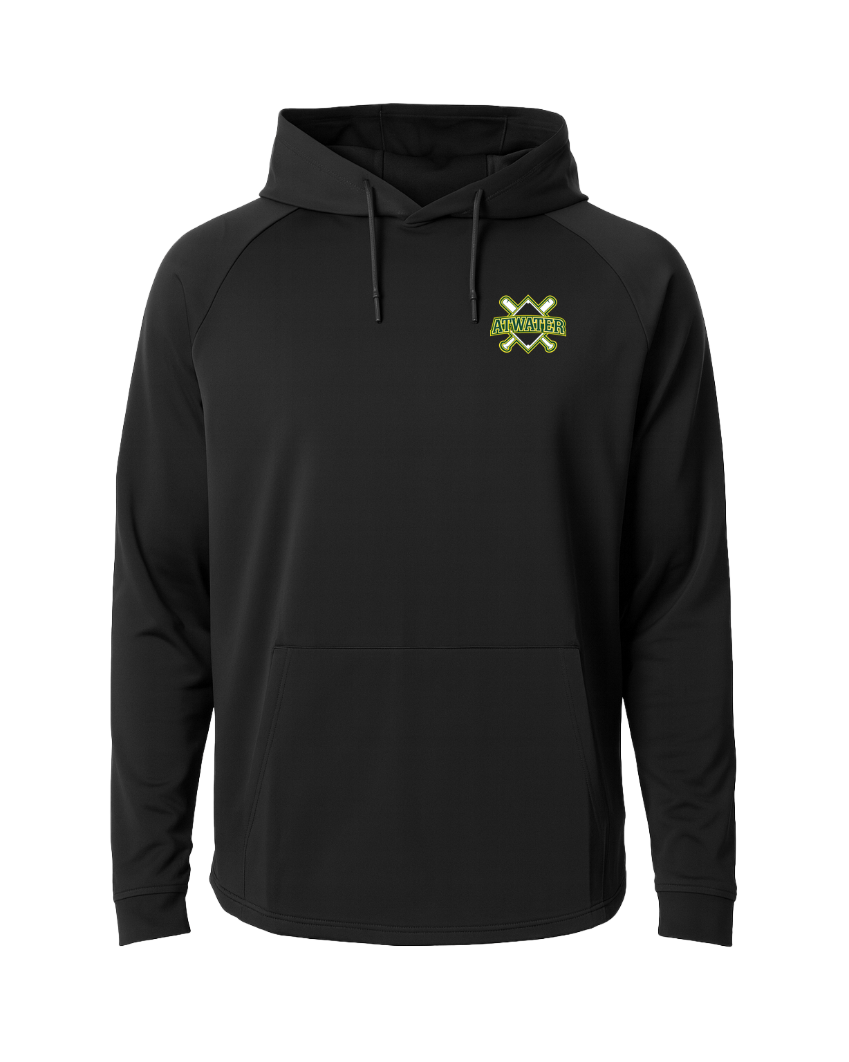 Atwater Baseball - Black Hoodie - Left Chest