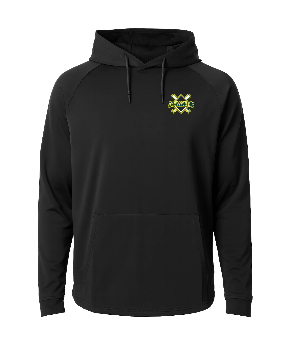 Atwater Baseball - Black Hoodie - Left Chest