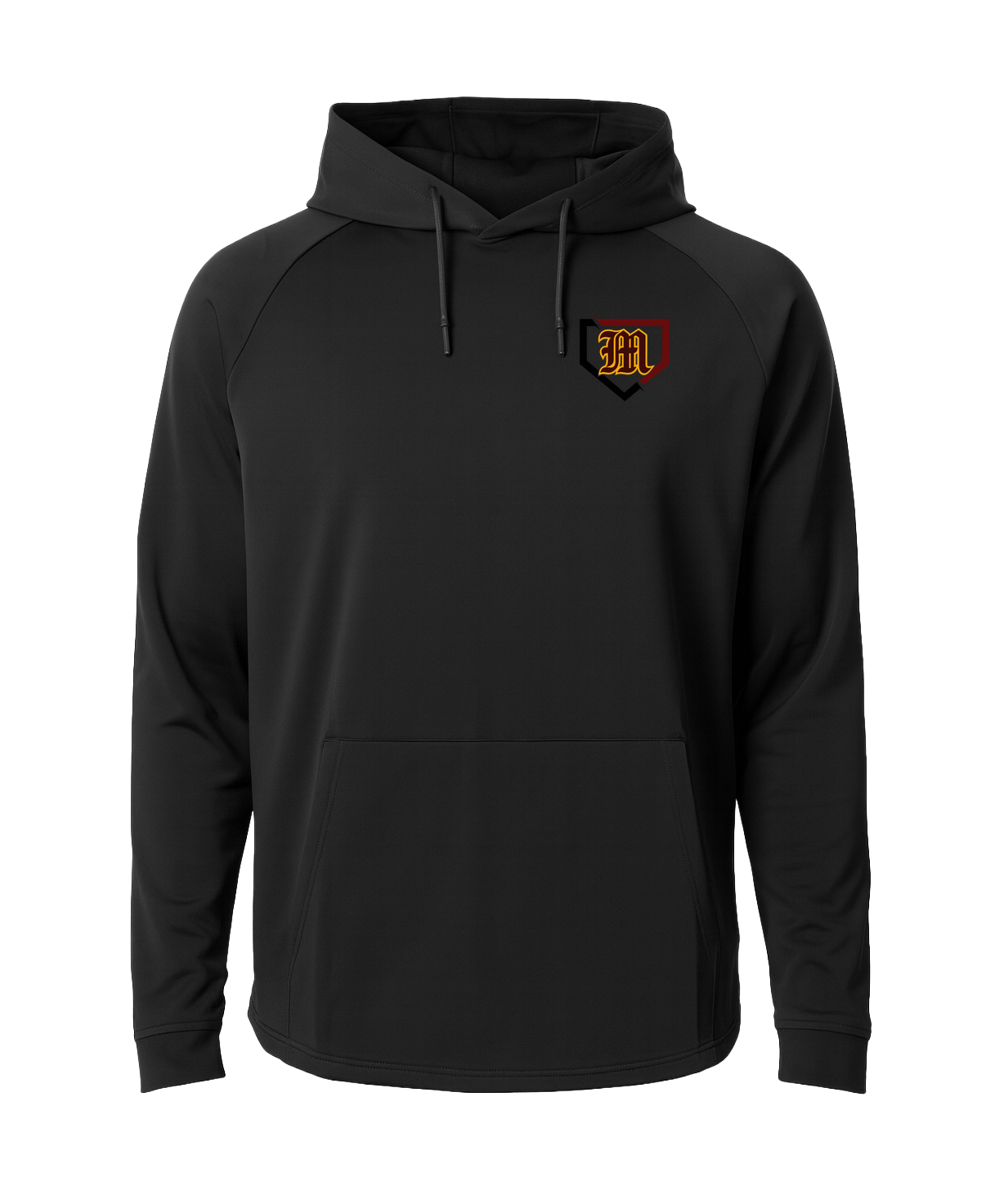 Menomonie Baseball - Black Hoodie - Left Chest