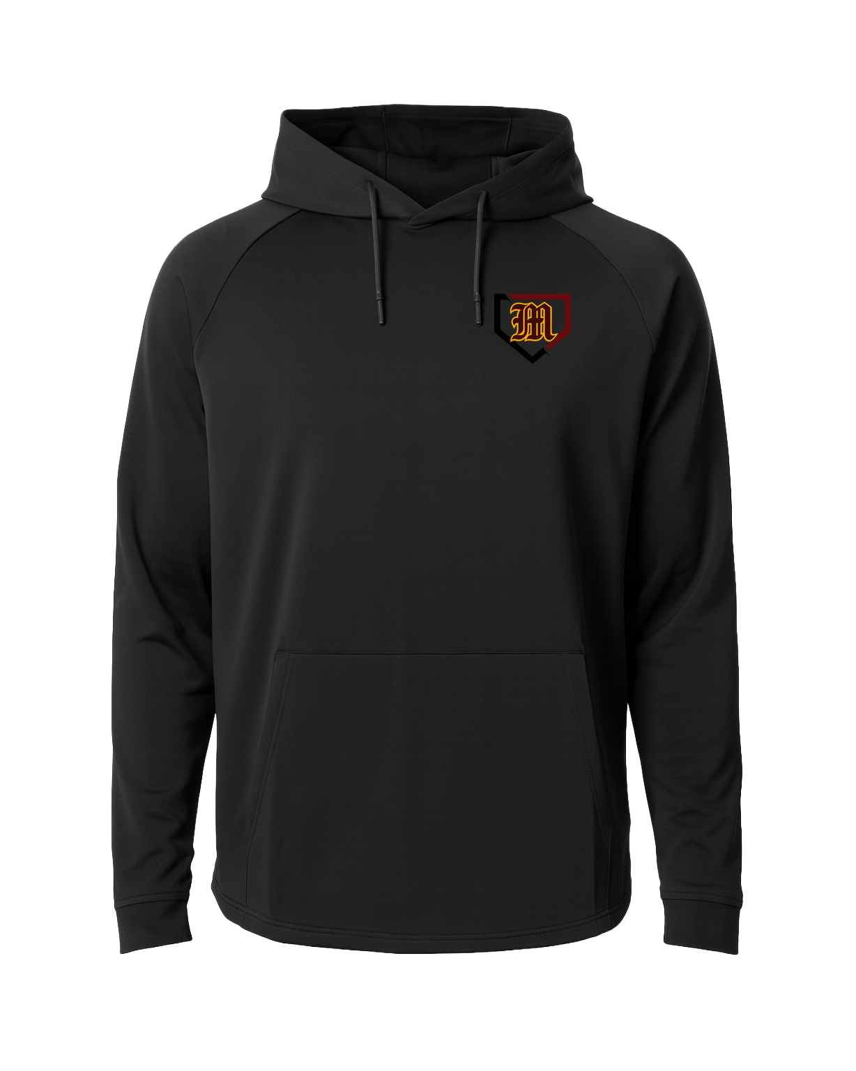 Menomonie Baseball - Black Hoodie - Left Chest