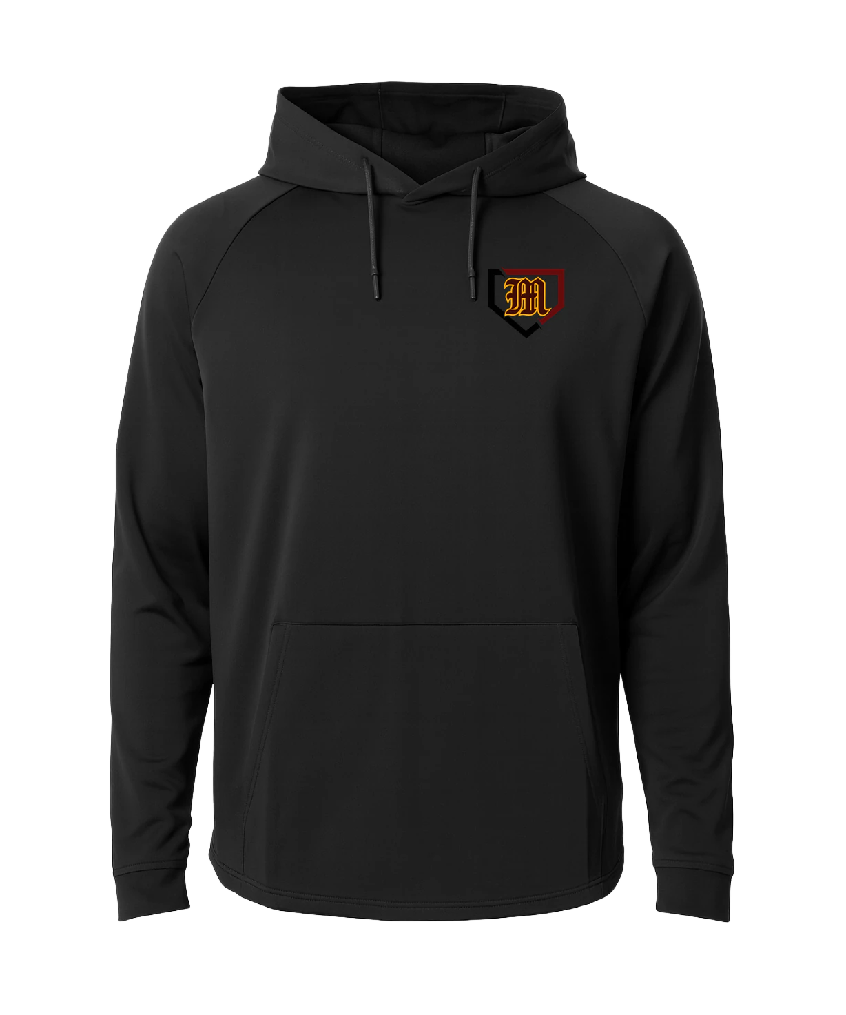 Menomonie Baseball - Black Hoodie - Left Chest