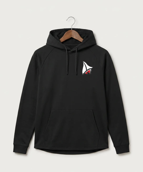 Detroit Lakes Community High School Football (Boys) - Black Hoodie - Left Chest