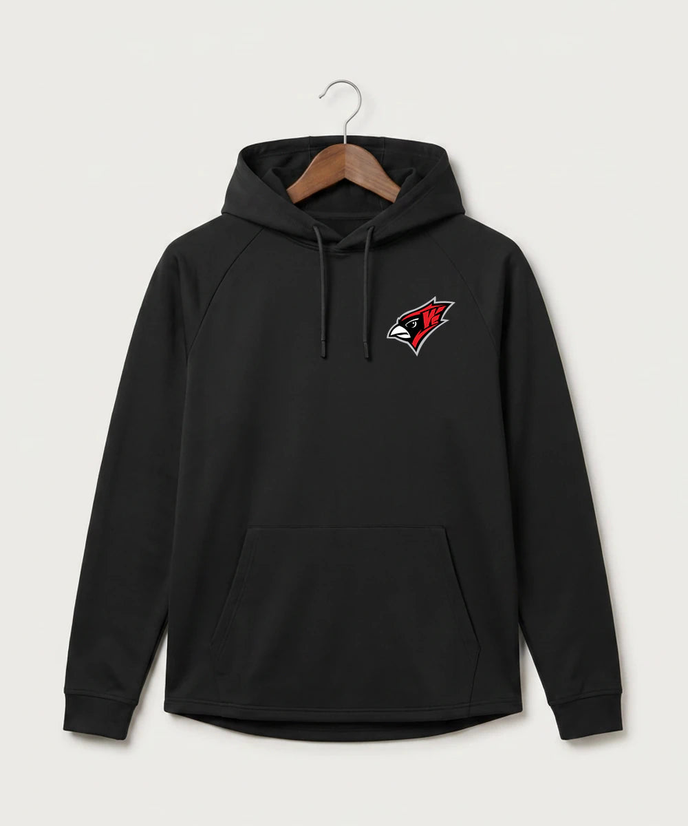 Willmar High School Athletics - Black Hoodie - Left Chest