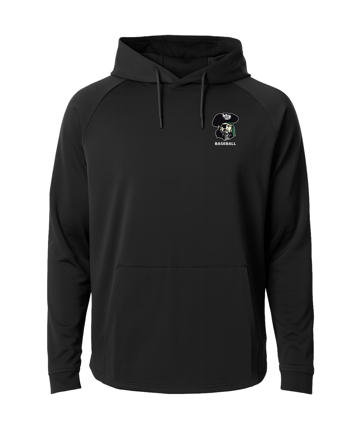 Waterville-Elysian-Morristown Baseball - Black Hoodie - Left Chest