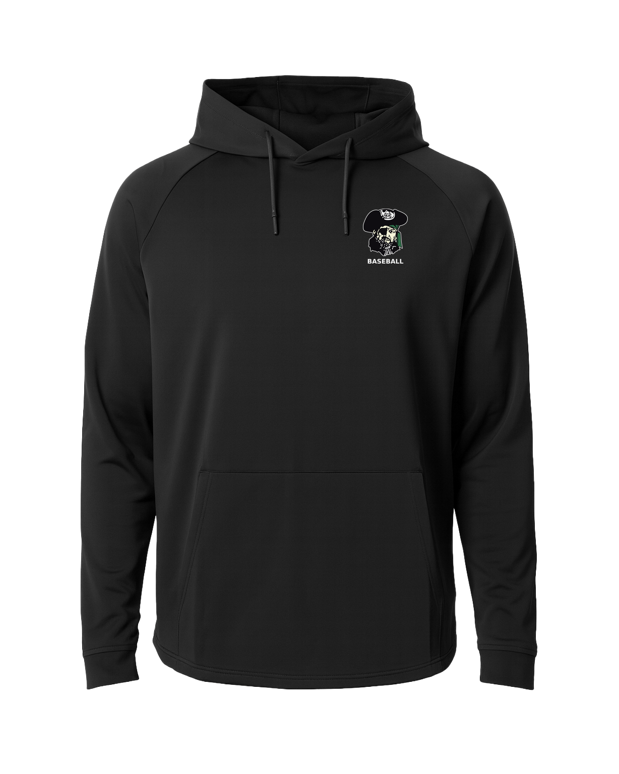 Waterville-Elysian-Morristown Baseball - Black Hoodie - Left Chest