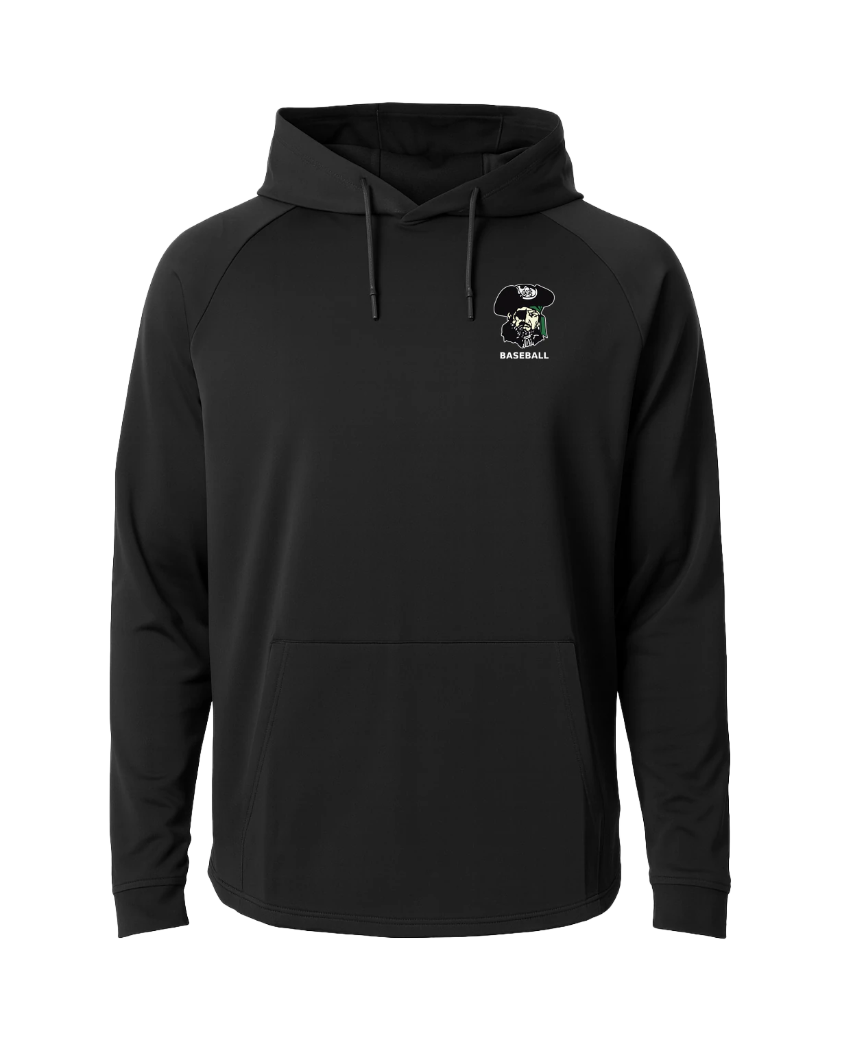 Waterville-Elysian-Morristown Baseball - Black Hoodie - Left Chest