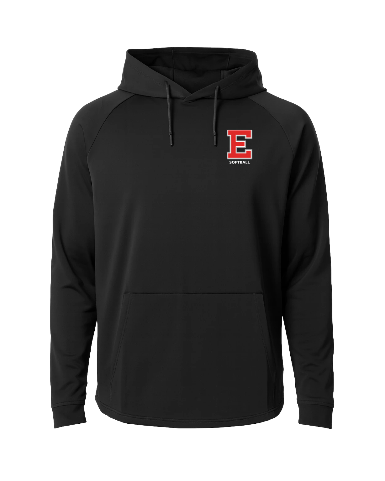 Duluth East Softball - Black Hoodie - Left Chest