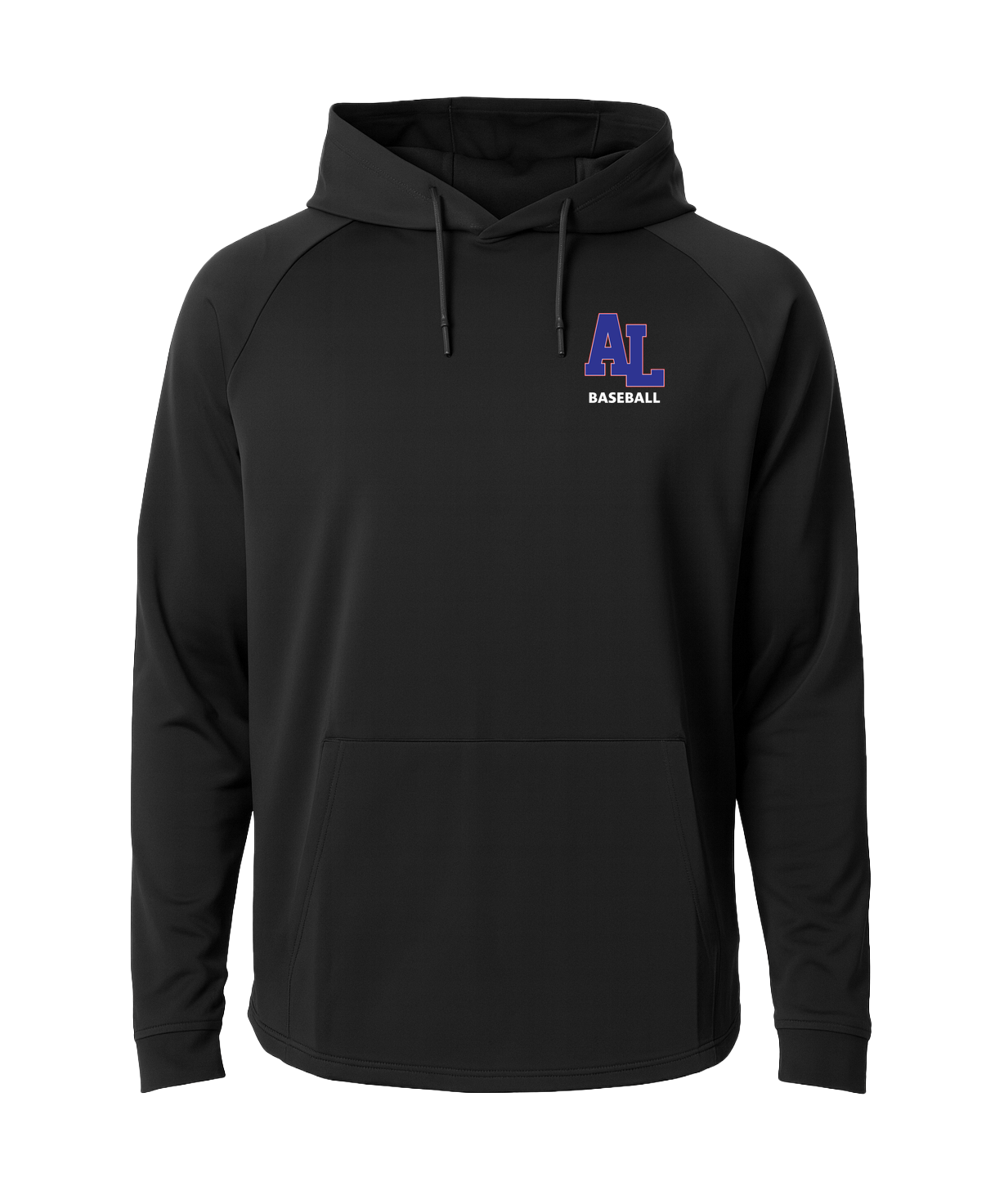 Albert Lea Youth Baseball - Black Hoodie - Left Chest