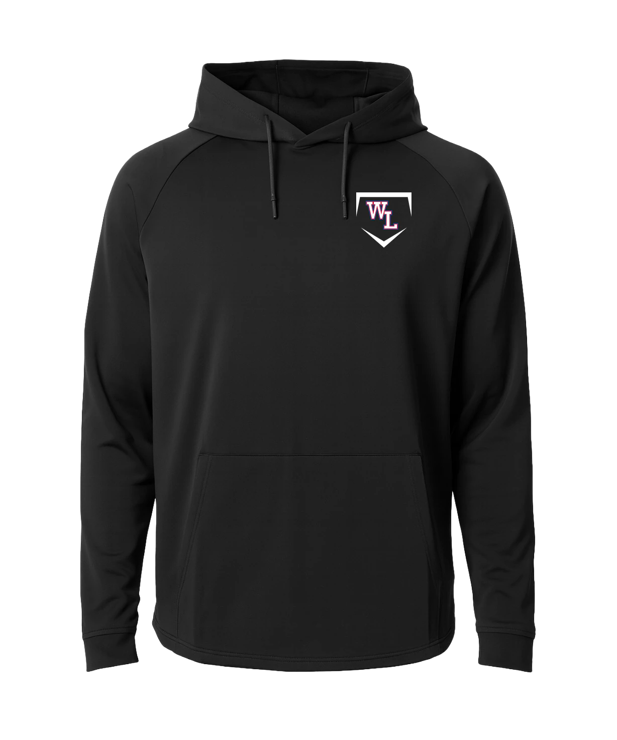 Wisconsin Lutheran Baseball - Black Hoodie - Left Chest