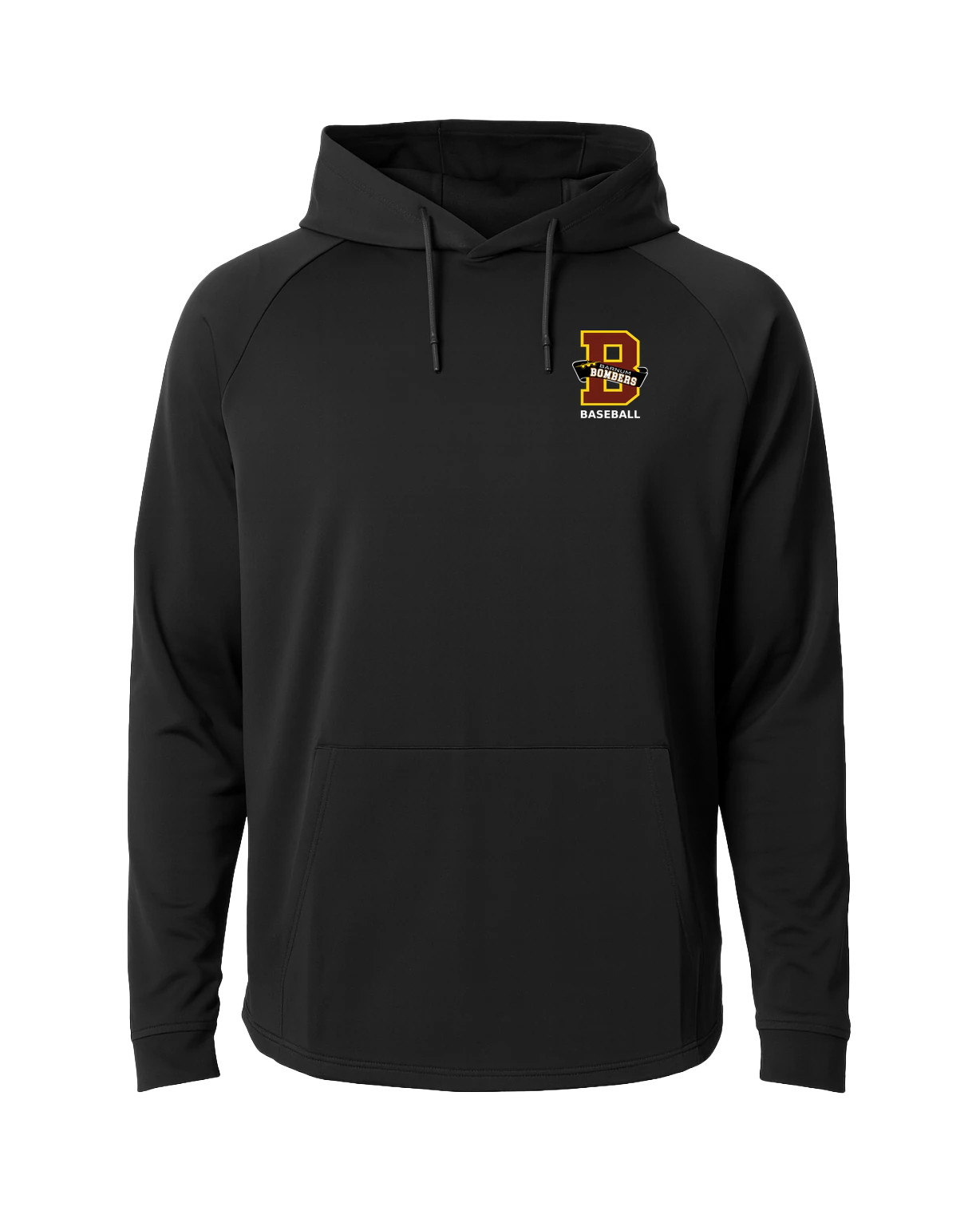 Barnum Baseball - Black Hoodie - Left Chest