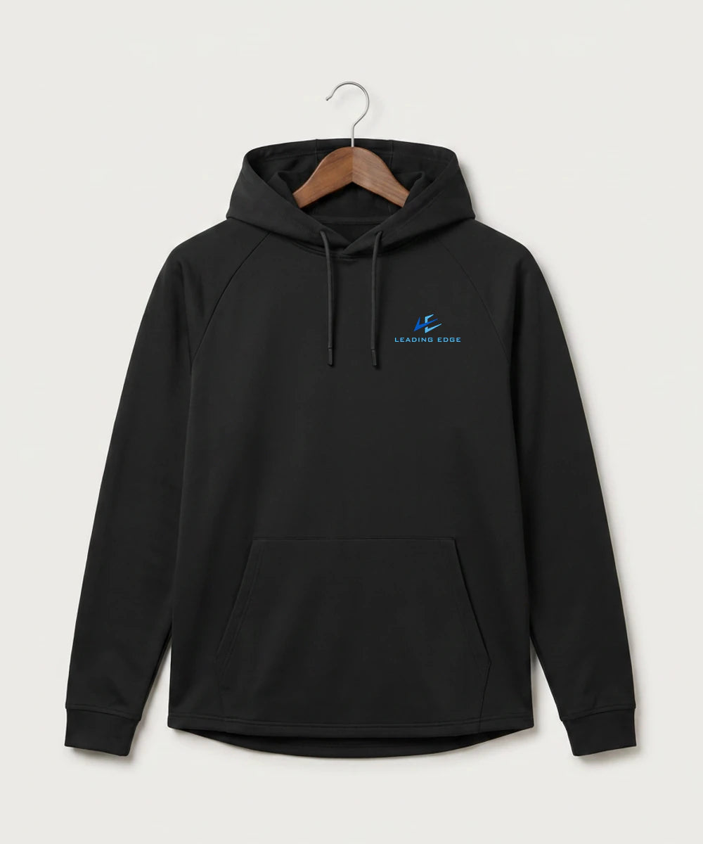 Leading Edge example_store - Black Hoodie - Left Chest
