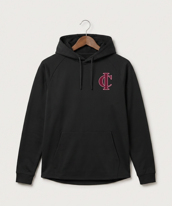 Crosby Ironton High School Football (Boys) - Black Hoodie - Left Chest