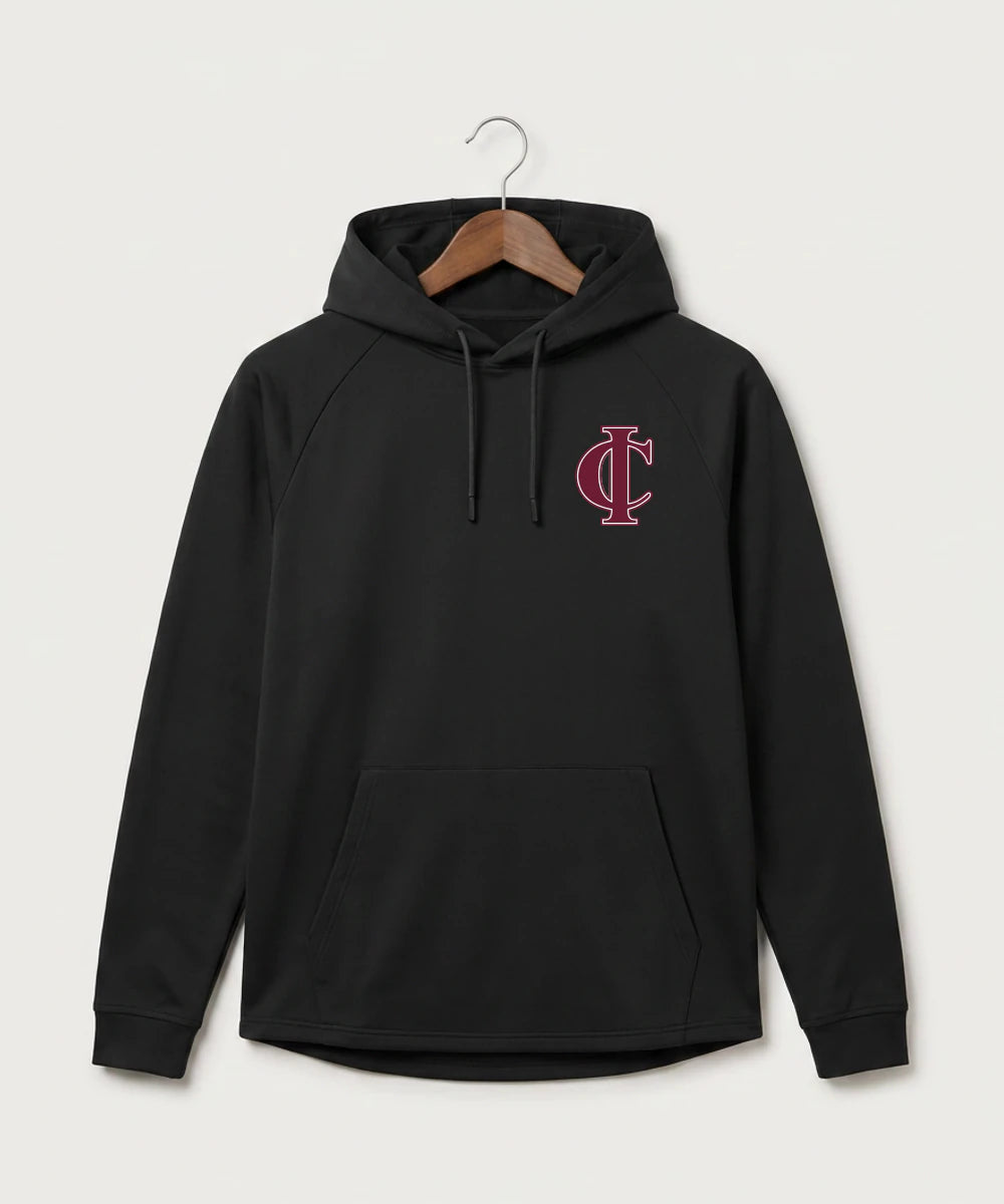 Crosby Ironton High School Football (Boys) - Black Hoodie - Left Chest