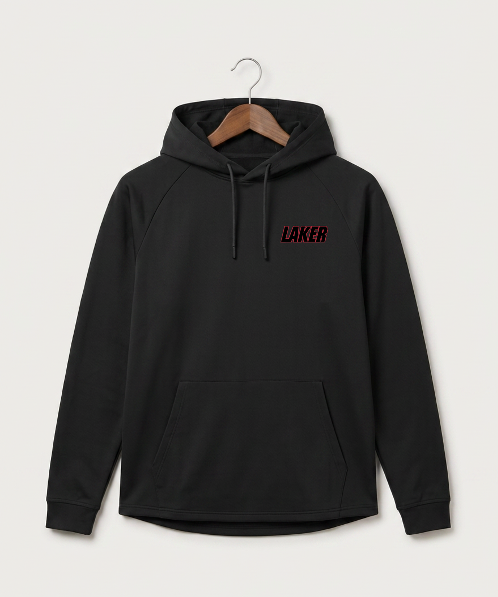 Detroit Lakes Community High School Football (Boys) - Black Hoodie - Left Chest