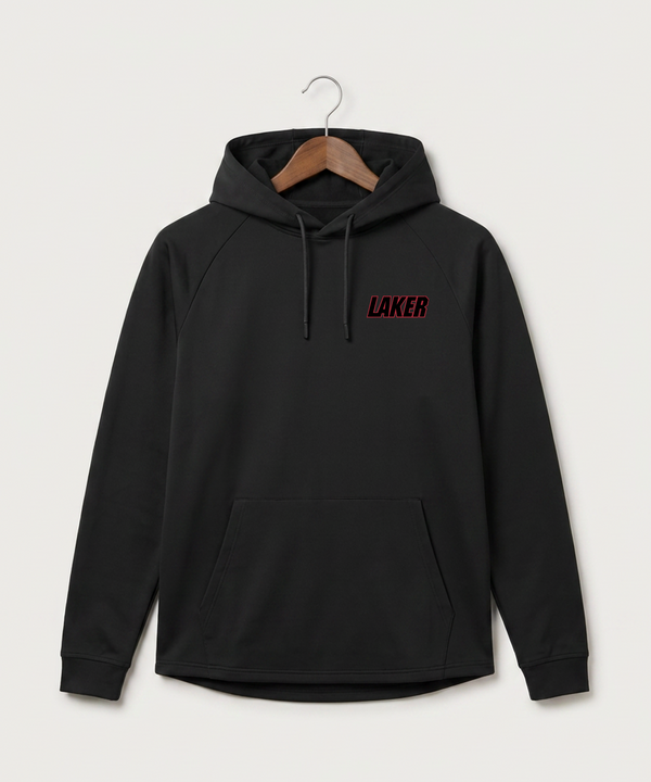 Detroit Lakes Community High School Football (Boys) - Black Hoodie - Left Chest