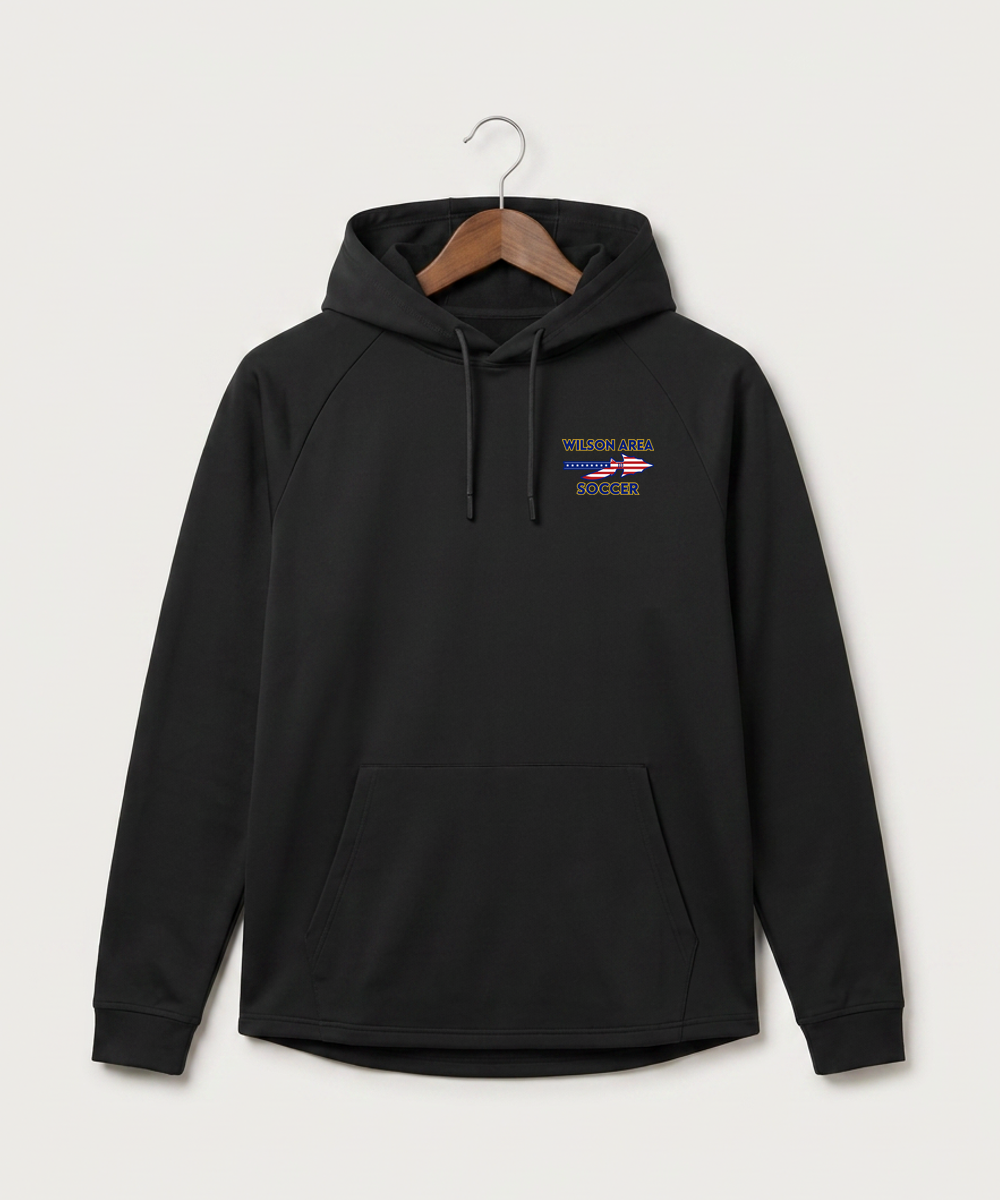 Wilson Area School Soccer Soccer - Black Hoodie - Left Chest