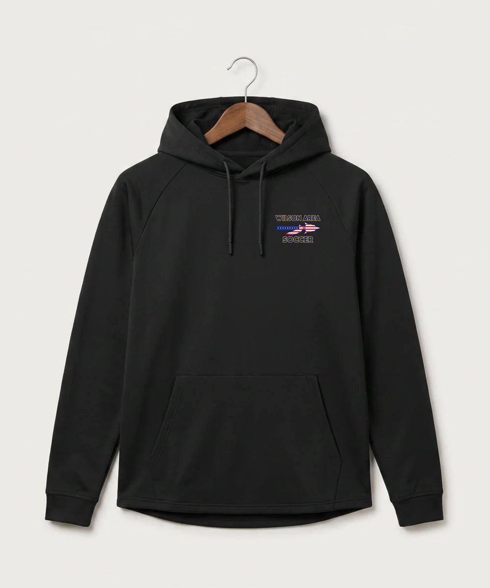 Wilson Area School Soccer Soccer - Black Hoodie - Left Chest