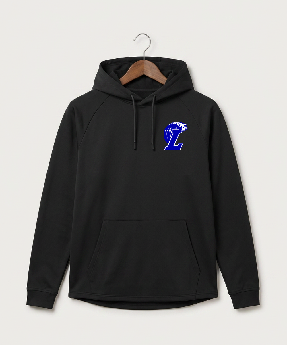 Lakeview High School Football (Boys) - Black Hoodie - Left Chest